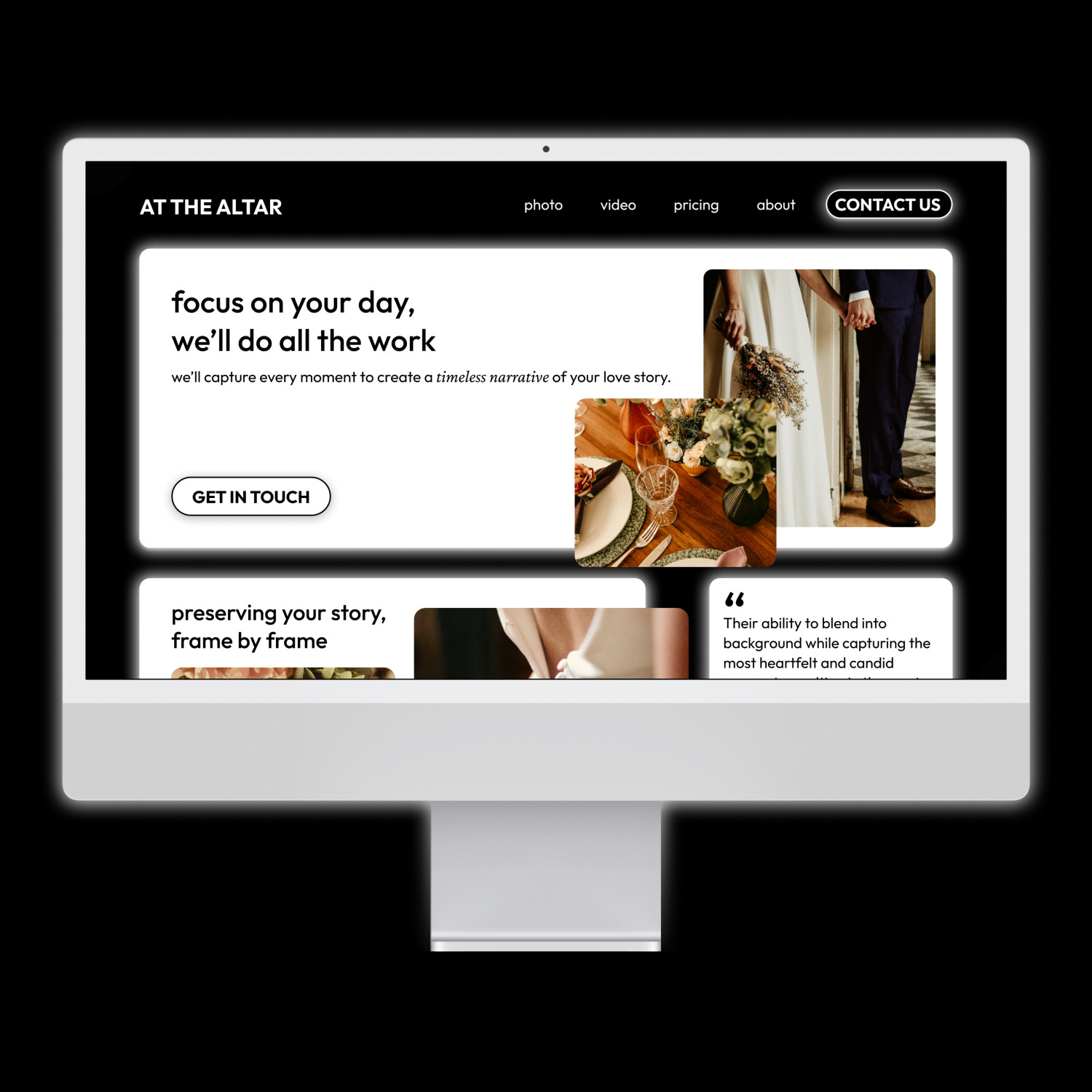 landing page